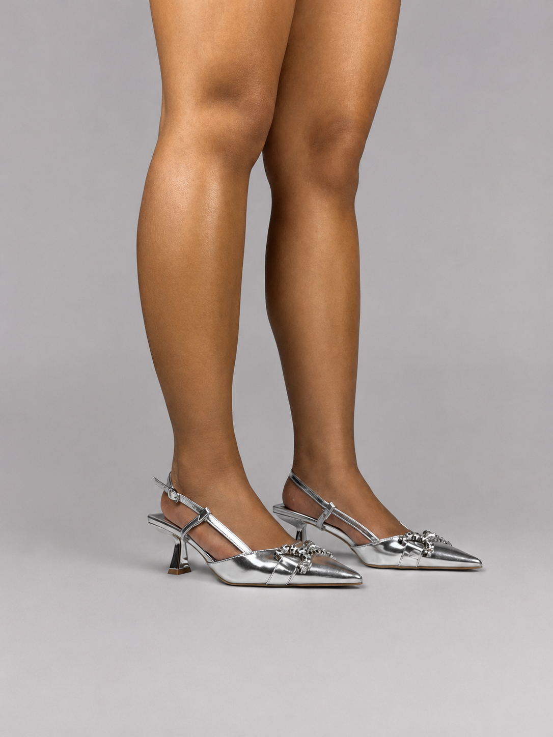 Starlight Silver Slingback